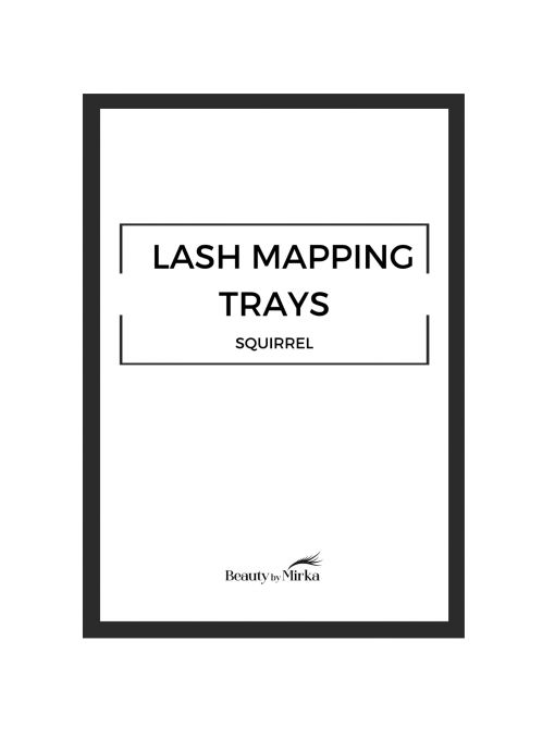 squirrel eye lash mapping trays guide styling mirka